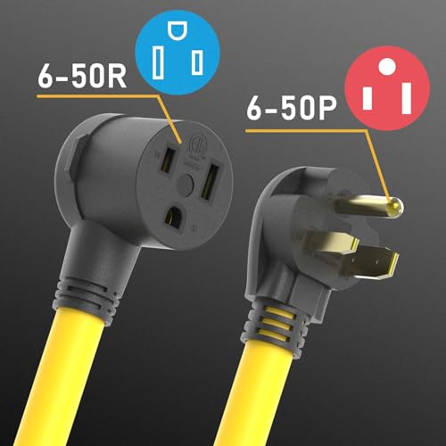 Rallonge de soudage 8AWG câble d'alimentation 6-50P 20FT pour soudeuse