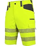 wÜrth modyf bermuda alta visibilità giallo neon uomo - taglia 54