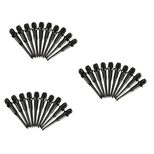 JOINPAYA 3 Sätze Dartpfeil-Spitzen Schwarz