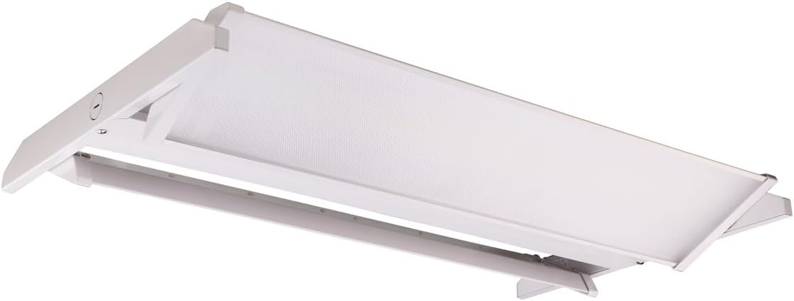 MES LED 2FT Linear High Bay (Pine SSR+) Ceiling Light Commercial, Corded Electric 90W-110W-130W-150W-165W 5000K Frosted White ZSR Rotatable 100-277V DLC Premium