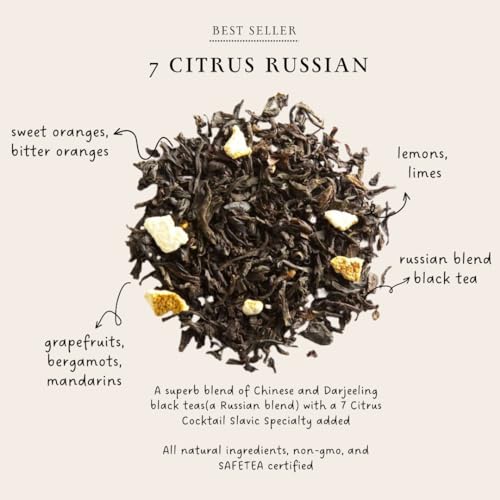 Palais Des Thés Signature Tea Blends Collection - 7 Citrus Russian Blend - Premium Black Tea With Lemon thumb #1
