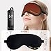 Aroma Season Heated Eye Mask, Warm Eye Compress for Dry Eyes MGD Stye Blephartitis Sinus Migraine, Graphene Heating Element with Natural Lavender Pack (Black)