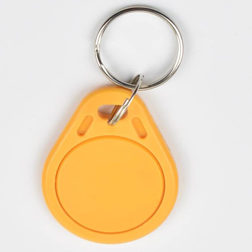 100pcs New FUID Tag One-time UID Cards Changeable Block 0 Writable 13.56Mhz RFID Proximity Keyfob Token Key Copy Clone Duplicate (Yellow)