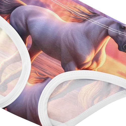 Majestic Horse Running Sunset Girls Underwear Toddler 2t Cotton Girl Panties Cute Colorful Underpants Briefs4