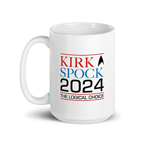 Image of Star Trek: The Original Series Kirk & Spock 2024 White Mug - 15 oz