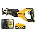 Price comparison product image Dewalt DCS382N 18V Brushless Reciprocating Saw with 1 x 5.0Ah Battery & Charger