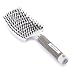 Kaiercat Boar Bristle Brush-Best at Detangling Thick Hair Vented For Faster Drying-100% Natural Boar Bristles for Hair Oil Distribution (White)