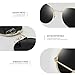 Joopin 2 Pack Polarized Round Metal Gold Frame Sunglasses for Women Men, Fashion Blue Sun Glasses UV Protection, Elegant Black Shades Sunnies