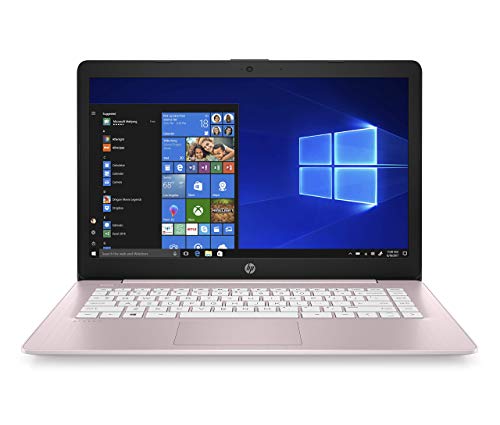 HP Stream 14-Inch Laptop, Intel Celeron N4000, 4 GB RAM, 64 GB eMMC, Windows 10 Home in S Mode With Office 365 Personal For 1 Year (14-cb188nr, Rose Pink) (Renewed)
