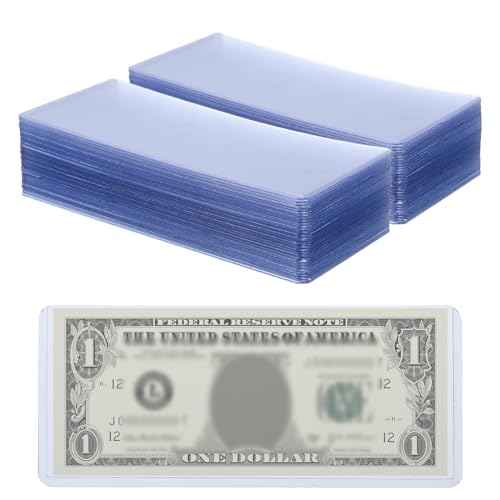 Porte-monnaie en PVC à insertion supérieure PATIKIL, manches de protection de billets