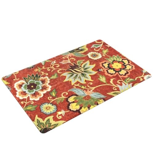 Lahome Red Kitchen Rugs - 2'X3' Small Entryway Rug Washable Kitchen Mat thumb #3