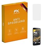 atFoliX Bildschirmfolie kompatibel mit Blackberry DTEK50 Schutzfolie, entspiegelnde & stoßdämpfende FX Folie (3X)