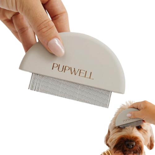 Pupwell Detailer Comb for Removing Tear Stains, Crust, and Eye Mucus