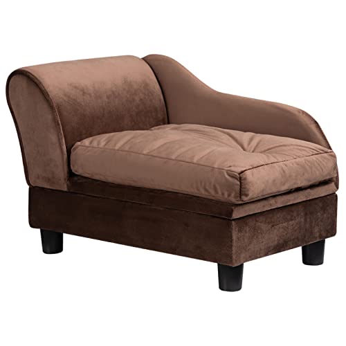 Hollypet Pet Sofa Couch With Storage, Pet Sofa For Cats And Small Dogs, Pet Snuggle Cat Sofa Bed For Indoor Cats cover