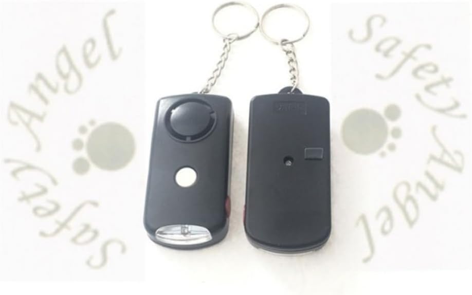 Women Emergency Alarm Mini Safe Alarm Compact Plastic Black