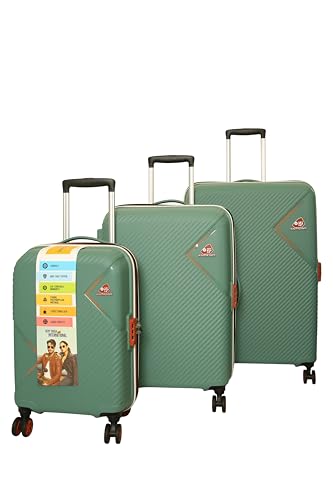 Image of American Tourister Kamiliant 3 Pc Set 55 Cms, 68 Cms & 79 Cms Small, Medium & Large Polypropylene (PP) Hard Sided 8 Spinner Wheels Luggage /Trolley Bag with Number Lock,Multi Color (Slate Grey)