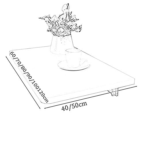 Table pliante murale en bois blanc d'une capacité de 60 kg