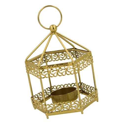 Farmhouses - Soporte colgante de metal para el hogar y el jardín, soporte decorativo de mano, soporte de metal para candelabros