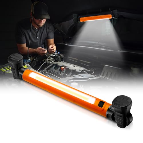 DIKHEE Work Light, 3000LM Bright LED Work Light, 5200mAh Rechargeable Magnetic Underhood Work Light...