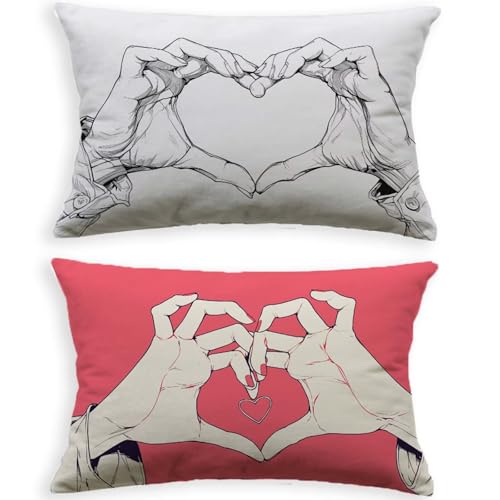 Taie oreiller 50x70cm lot de 2 velours rose housse coussin salon lit - 3