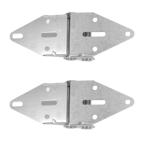 GARVALON 2 Bisagras de Puerta de Garaje de Metal Número 2 Kit de Reemplazo para Puertas Residenciales Bisagras de Alta Resistencia y Soporte Confiable Accesorio Duradero para Uso