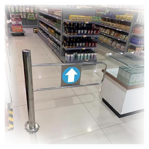 Puerta automática extraíble plateada, portal de fácil acceso de 85 cm de ancho, perfecto para entradas, barreras, aplicaciones de importación y exportación