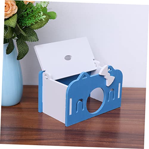 Balacoo Animal Playset 3Pcs Swing Set Accessories Cat Toys Toys Hamster House Rat Houses Hamster Bed Blue Wooden Pet Supplies Hamster Hamster Accessories #TOP4