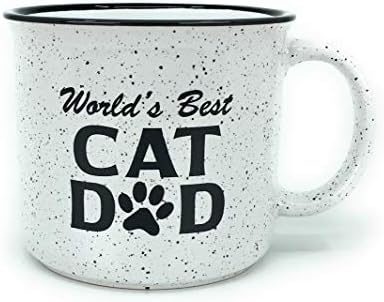 Cat Gift for Dad. Cat Dad Coffee Mug. World's Best Cat Dad Mugs For Men and Cat Lovers Large 15 oz Cup image 5
