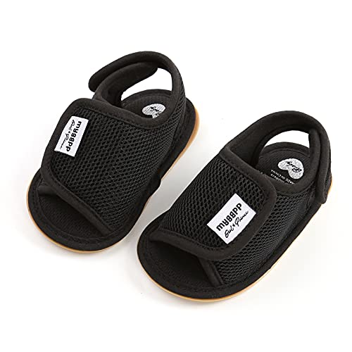 Baby Boys Girls Shoes, 0-18 Months Newborn Baby Girls Boys Mesh Sandals Soft Non-Slip Rubber Sole Flat Walking Shoes4