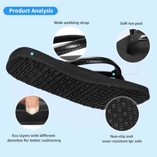 STQ Orthopedic Flip Flops for Women丨Beach Sandals with Arch Support for Plantar Fasciitis Relief4