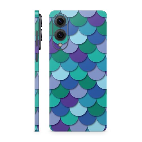 Phone Skin Compatible with Samsung Galaxy S25 Edge - Blue Scales - Premium 3M Vinyl Protective Wrap Decal Cover - Easy to Apply | Crafted in The USA by MightySkins