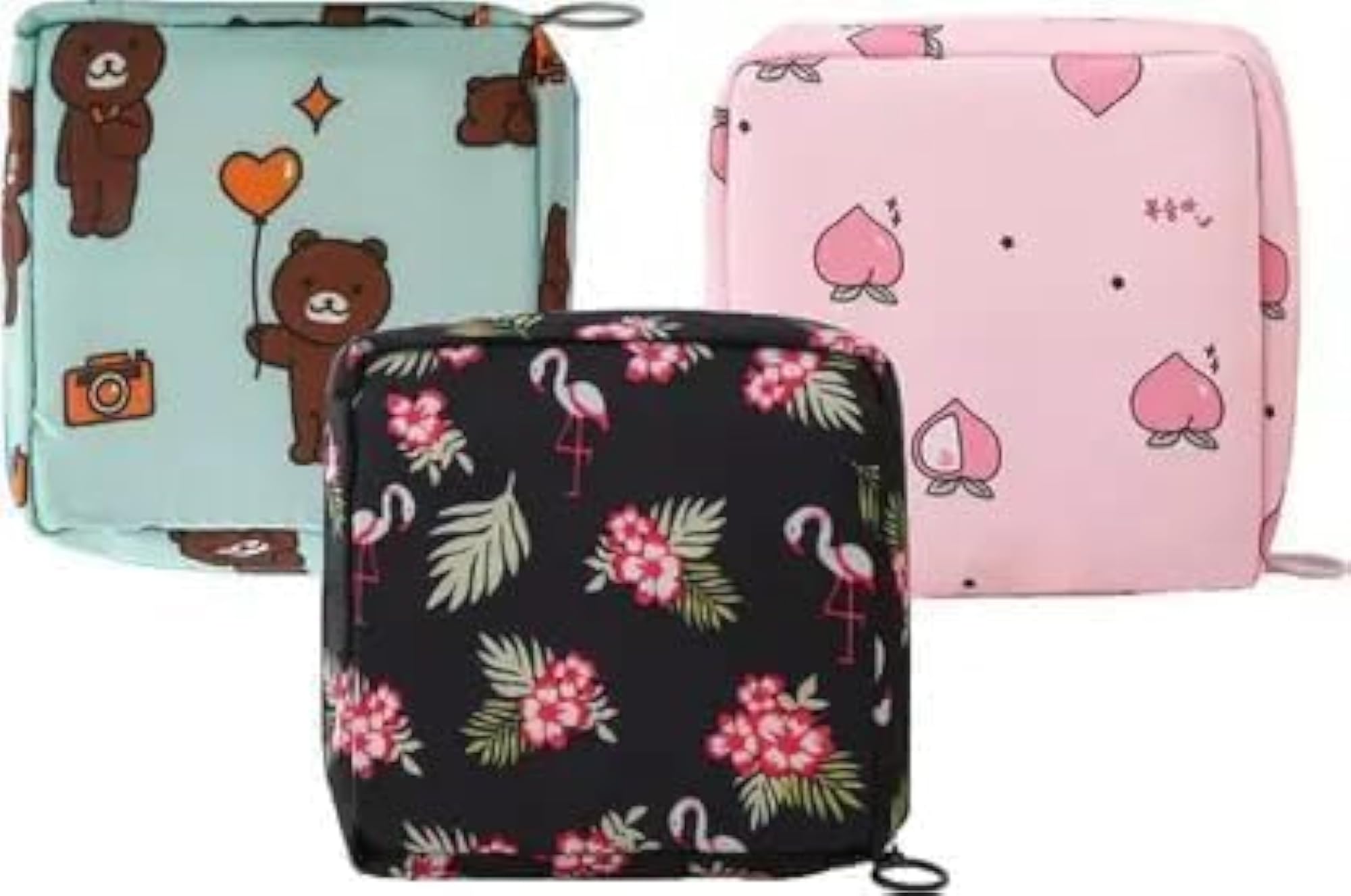 Period Bag, 2 Pcs, Multicolor
