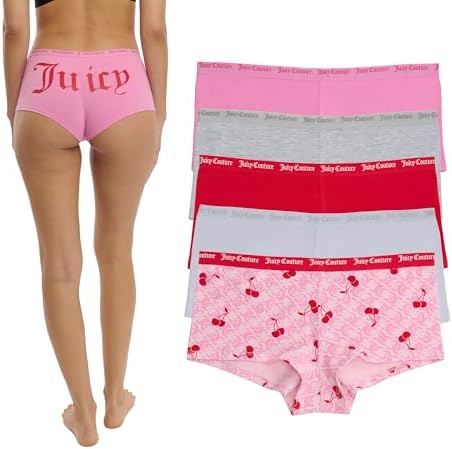 Juicy Couture Women&#39;s 5 Pack Cotton Underwear Set