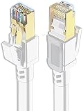 Cat 8 Ethernet Cable 3 ft, Outdoor&Indoor Internet Cable, Shielded High Speed Cat8 LAN Cable, 40Gbps