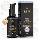 Satin Naturel Crema Contorno Occhi 30 ml – Con Aloe Vera Bio, Acido Ialuronico, Taurina & Vitamina E – Contro Occhiaie & Rughe – Idratazione per il Contorno Occhi – Vegana & Naturale
