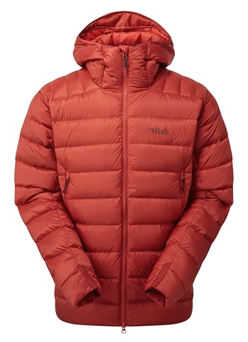 Rab Men's Electron Pro Down Jacket for Climbing & Mountaineering - Tuscan Red - Medium