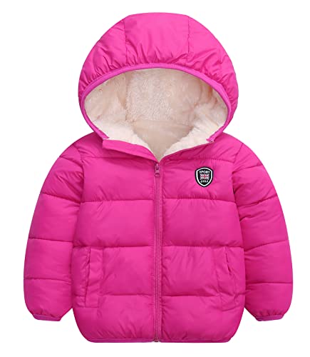 Happy Cherry Toddler Down Jacket Removable Hooded Windproof Snow Winter Coat Outwear