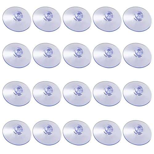 20 Pcs de 30mm Ventosa Transparente, Ventosas de Doble Cara Para Cristales,Ventosas Para...