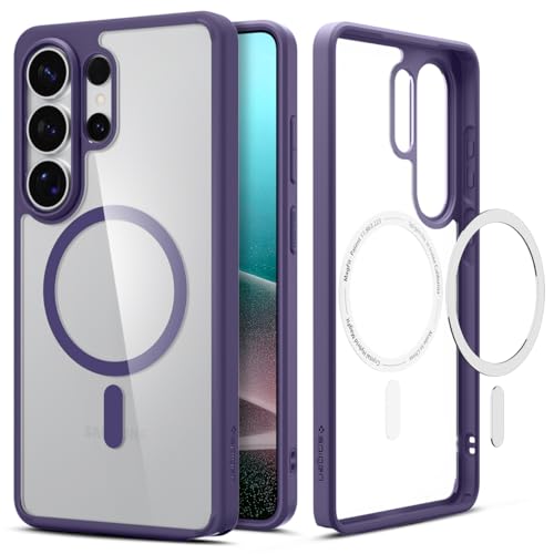 Image of Spigen for Galaxy S26 Ultra Case, Ultra Hybrid MagFit [Anti-Yellowing] [Compatible with MagSafe] [Fast Wireless Charging] - Deep Purple