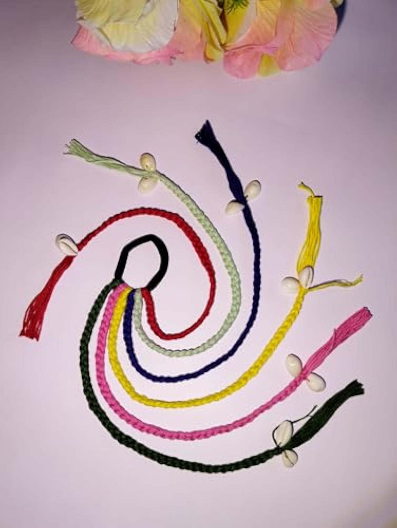 Bohemian Hair Braids with Cowrie Shells & Beads, Clip-On Extensions