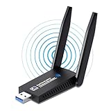 Adaptador Wifi Dual Band Ac1300 5ghz 1300mbps Antena Wireles Placa de Rede Notebook Compatível Positivo Mac Windows Linux bluetooth pc Adaptador Wifi 5g USB ethernet Receptor Premium