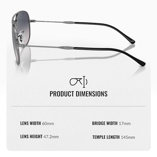 Ray-Ban RB3735 BAIN BRIDGE Pilot Shaped Sunglasses for Men & Women with Official RAYBAN Eyewear Kit4