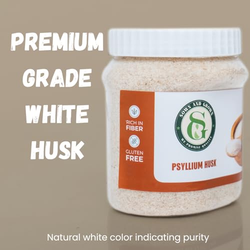 Image of Sown and Grown Isabgol- Psyllium Husk- 200g | Isabgol | Rich Source Of Dietary Fiber, Gluten Free | Effectively Relieves Constipation | Supplement For Digestion
