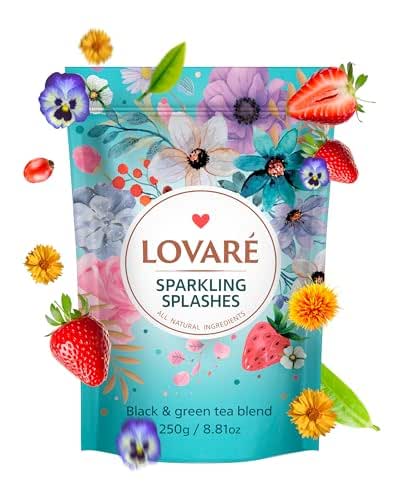 LOVARE Sparkling Splashes Tea Pouch - Loose Leaf Tea 250