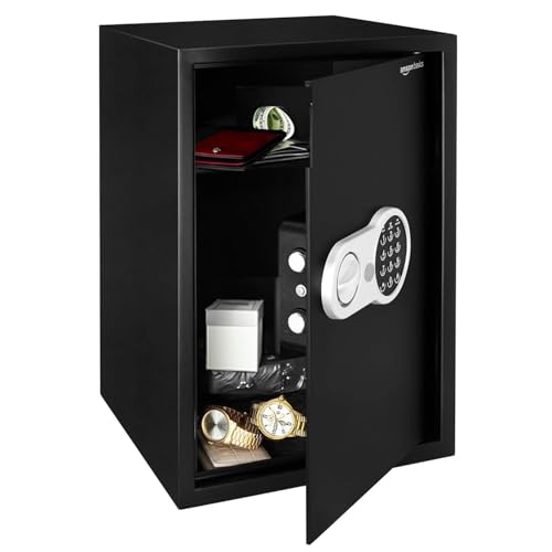 Image of Amazon Basics Digital Safe With Electronic Keypad Locker For Home, Gross Capacity - 58L (Net - 51L), Black