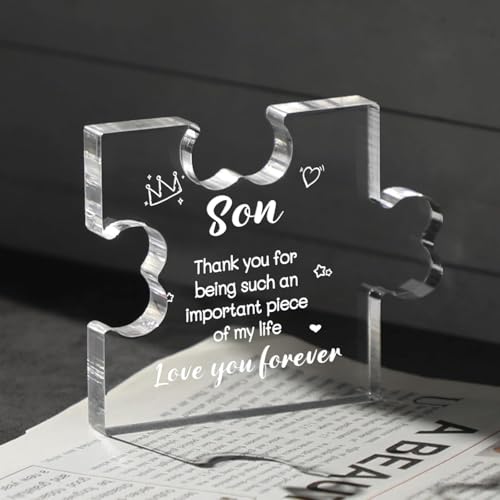 Image of Heart shaped plaque gift (Son)