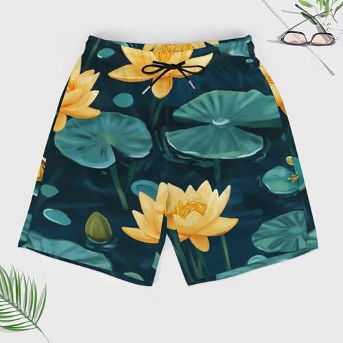 Pantalones cortos de playa elásticos con bolsillos cómodos para hombre 4