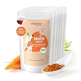 Bio Morosche Karottensuppe Hund mit Huhn – CURAPET – wertvolle Unterstützung bei Durchfall Hund, Magen- & Darmbeschwerden – ideal als Schonkost oder bei Futterumstellung, 130g Portionsbeutel. (6)