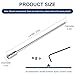 Magluv Extension Rod for Bathroom Sink Pop-Up Drain Assembly, Chrome Plated, Metal