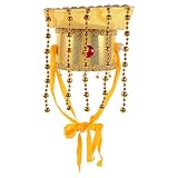 INOOMP Ancien Accessoire de Costume Oriental en Carton et Coton Doré, Facile à Porter et Stable pour Fête et Célébration Traditionnelle